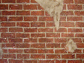faux painted exposed bricks