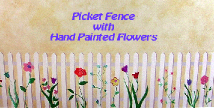 Picket fence faux painting technique
